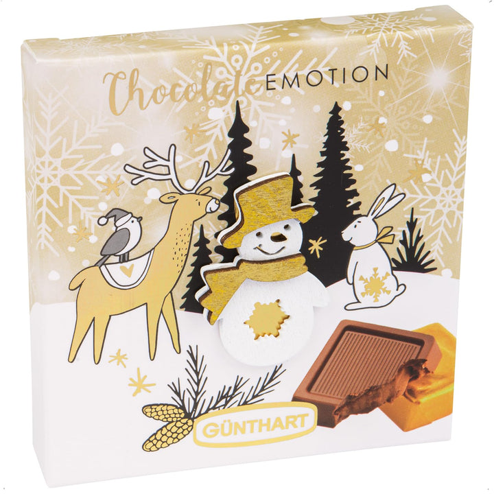 Günthart 16 Stück Pralinen Wintergeschenk Mit Verschiedene Motiven, Präsente Mit Schokolade, 1Er Pack (608 Gr)