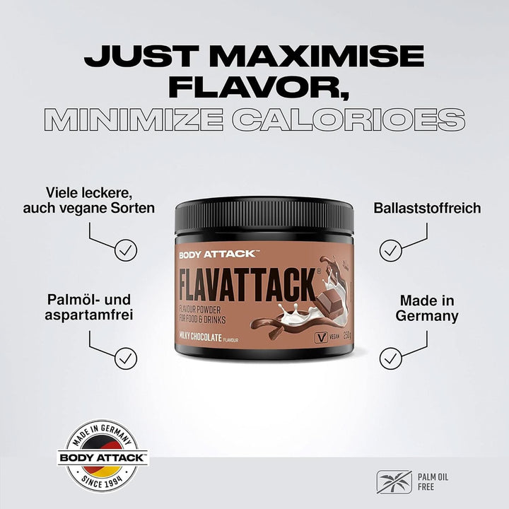 Body Attack Flavattack®, Double Choc Brownie, 250G / 83 porții