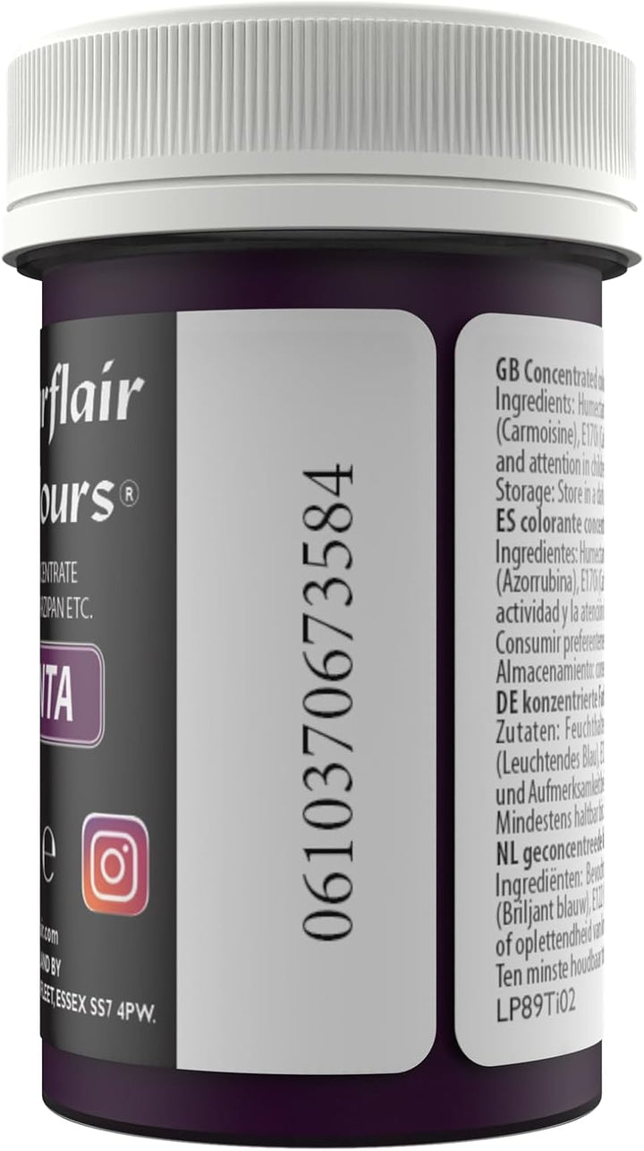 Sugarflair Lebensmittelfarbe Pasta Pastel Magenta, Pasta Lebensmittel Farbe Für Fondant Und Marzipan, Spectral Concentrated Paste Colours - 25G