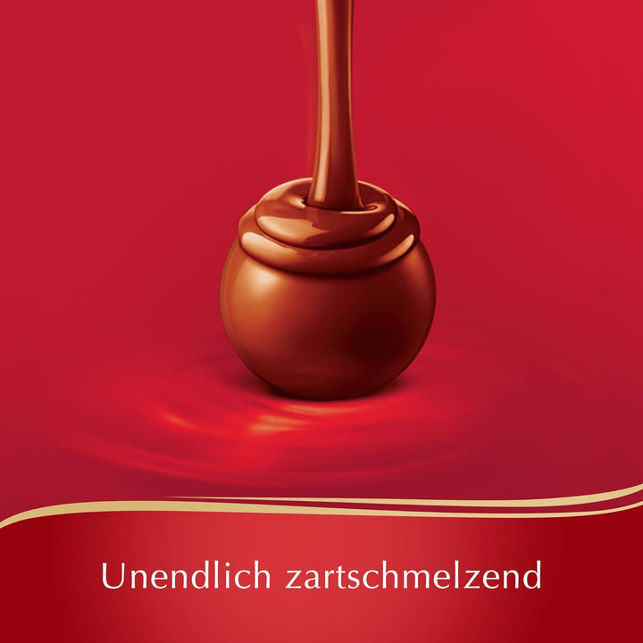 Lindt Schokolade LINDOR Home Office Box | 933 G | Ca. 74 Kugeln Mit Zartschmelzender Füllung, Sorten: Milch, Dark 45%, Erdbeer-Sahne, Cocos, Stracciatella | Pralinengeschenk | Großpackung