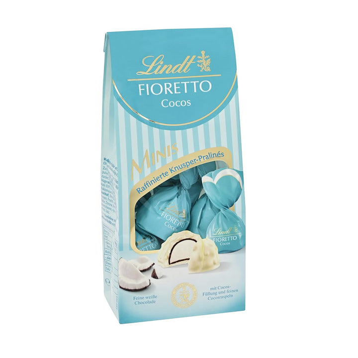 Lindt Schokolade FIORETTO Maxi Zabaione | 138G Geschenkbox | 6 Vollmilch Pralinen, Zabione-Trüffel-Füllung Umhüllt Von Knusprigem Crisp, Alkoholhaltig | Pralinengeschenk | Schokoladengeschenk