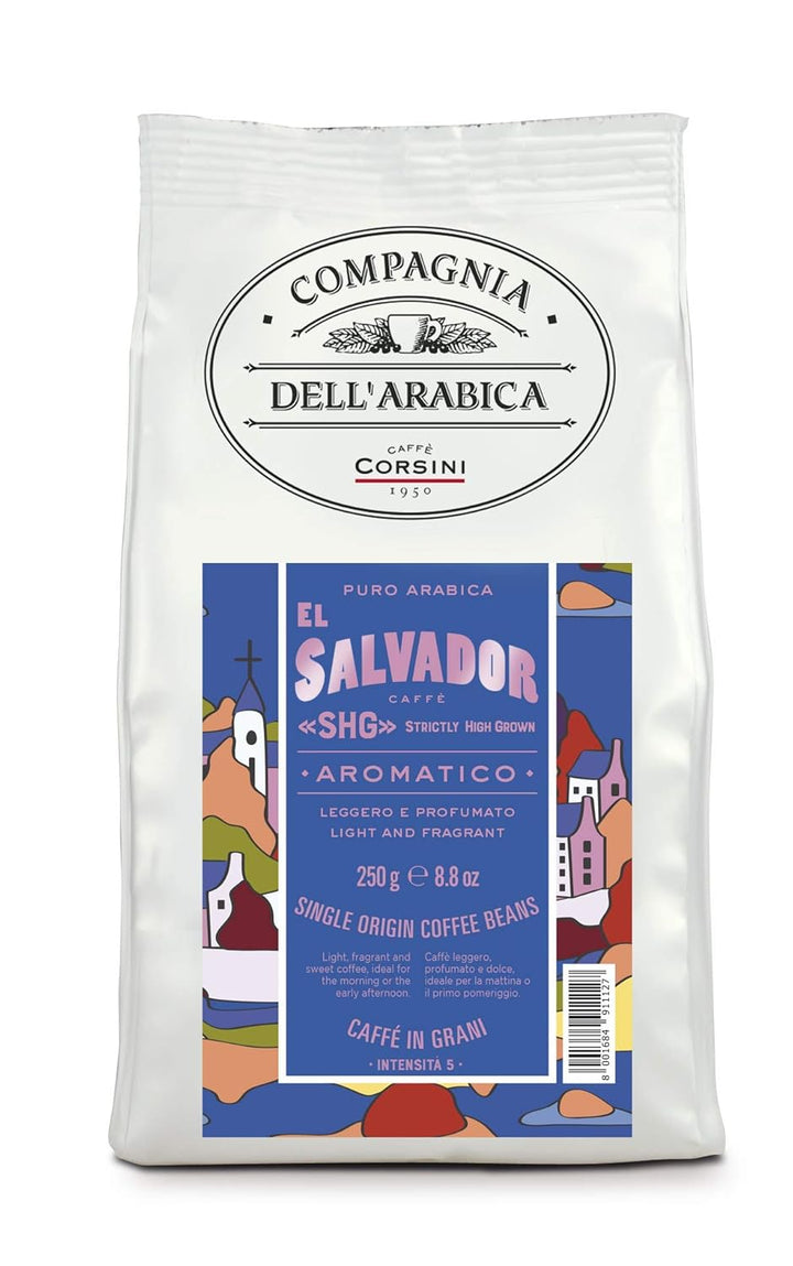 Caffè Corsini - Kaffeebohnen 3X250G Compagnia Dell'Arabica Set Guatemala / Äthiopien / El Salvador, Einzelner Ursprung, Insgesamt 750G