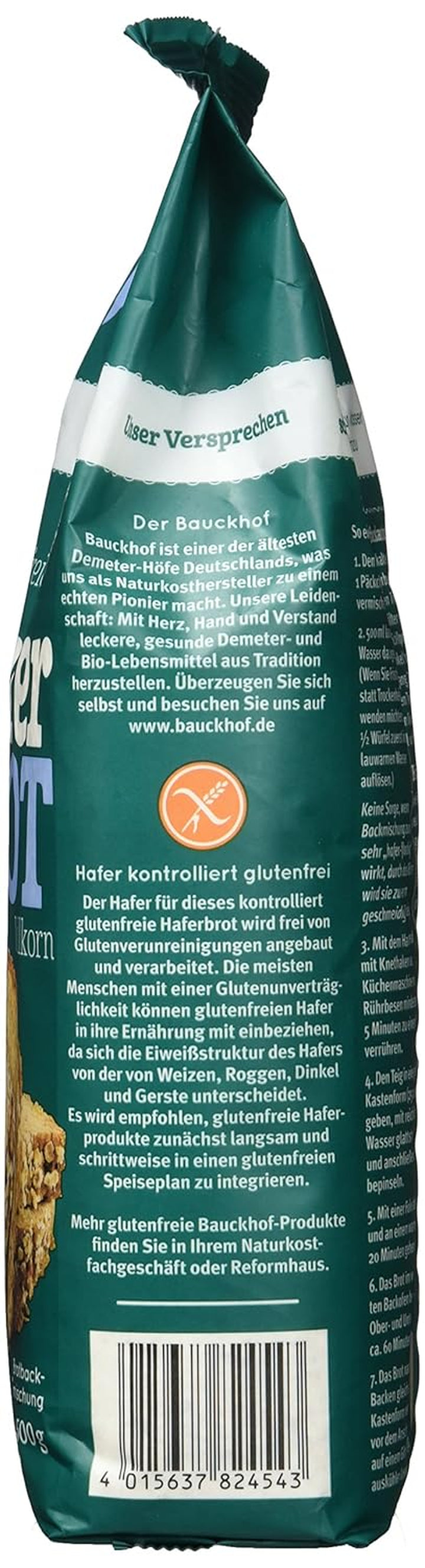 Bio Haferbrot Brotbackmischung, 500 G