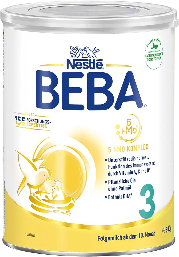 Nestlé BEBA 3 lapte praf de continuare, formulă de continuare de la 10 luni, pachet de 3 (3 X 800G)