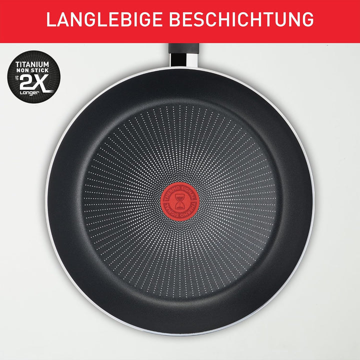 Tefal Recycled on Bratpfanne 28 Cm, 100% Recyceltes Aluminium, Antihaftbeschichtung, Induktion, Spülmaschinenfest, Schwarz, C2970632