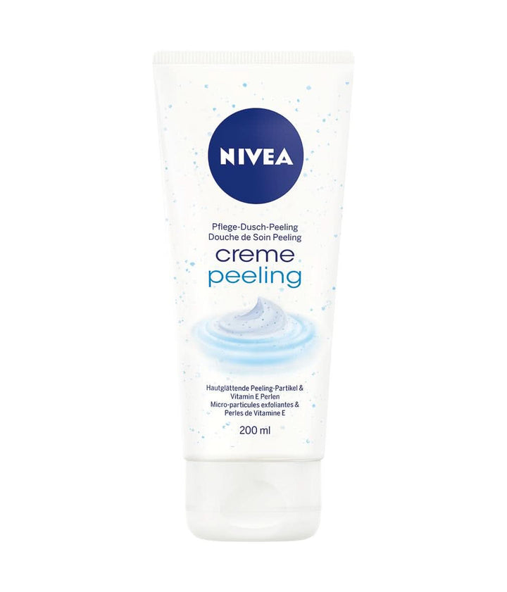 NIVEA Creme Peeling, exfoliant de corp hrănitor cu particule fine și vitamina E, 200 ml