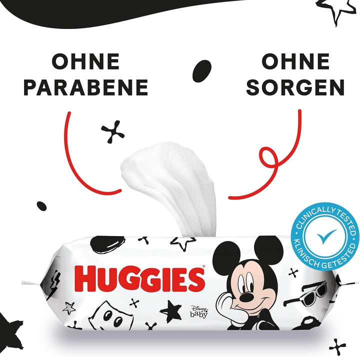 Huggies Baby-Feuchttücher Disney, Für Den Ganzen Körper, Dezent Und Frisch, 10 X 56 Tücher, Monatsbox