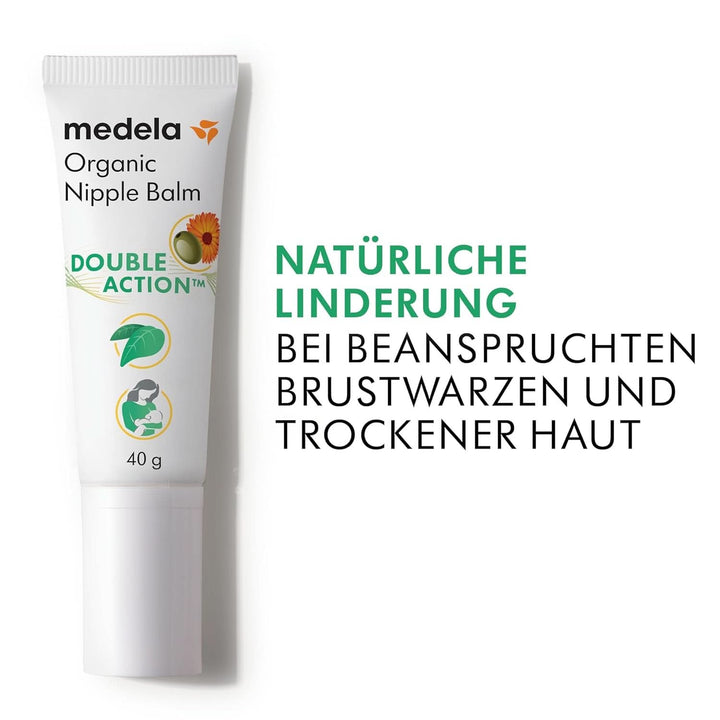 Medela Bio-Brustwarzenbalsm – Beruhigend Und Pflegend Für Stillende Mütter – Hergestellt Aus Natürlichen, Sicheren Inhaltsstoffen – Linderung Bei Beanspruchten Brustwarzen – Postpartum Essentials 40 G