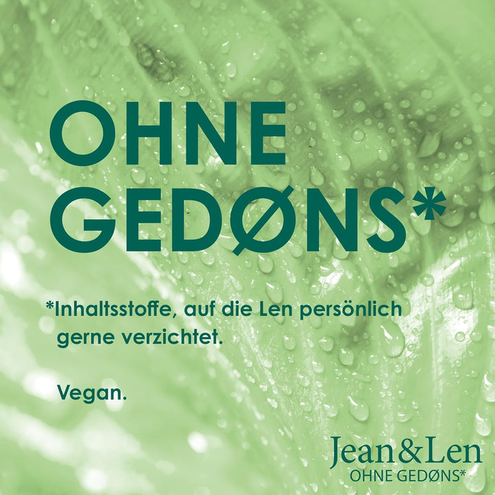 Jean & Len Frische Shampoo Grüner Tee & Limette, Für Normales Bis Schnell Fettendes Haar, Schützt Vor Feuchtigkeitsverlust, Ausgleichende Pflege, Ohne Parabene Und Silikone, Vegan, 300 Ml