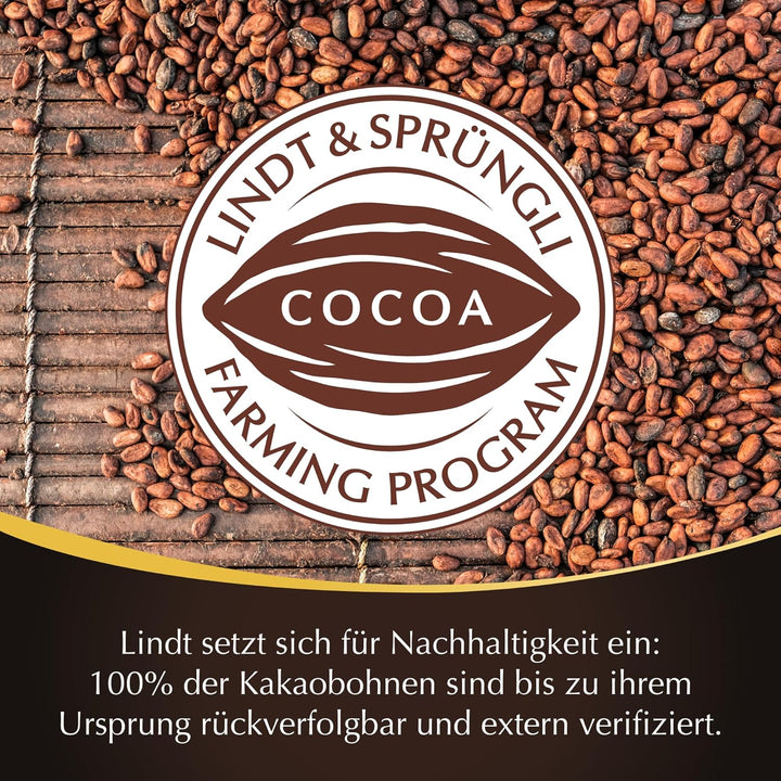 Lindt Schokolade LINDOR Kugeln 70% | 137G Beutel | Ca. 10 Kugeln Feinherbe Schokolade Mit Zartschmelzender Füllung | Pralinengeschenk | Schokoladengeschenk | 75 Jahre