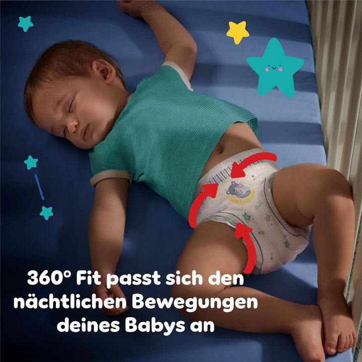 Pampers Night Nappies Pants, pantalonii pentru scutece oferă protecție suplimentară pentru întreaga noapte