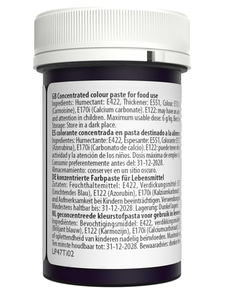 Sugarflair Lebensmittelfarbe Pasta Pastel Violet, Pasta Lebensmittel Farbe Für Fondant Und Marzipan, Spectral Concentrated Paste Colours - 25G