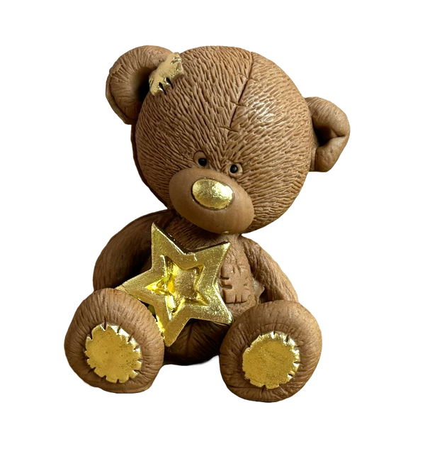 Edible decoration of sugar, teddy bear