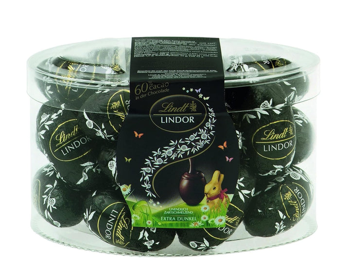 Lindt Schokolade LINDOR Eier 60% Kakao | 450 G | LINDOR Eier Extra Dunkel Mit Zartschmelzender Füllung Und 60% Kakaoanteil | Oster Schokolade | Schokoladengeschenk | Ostereier