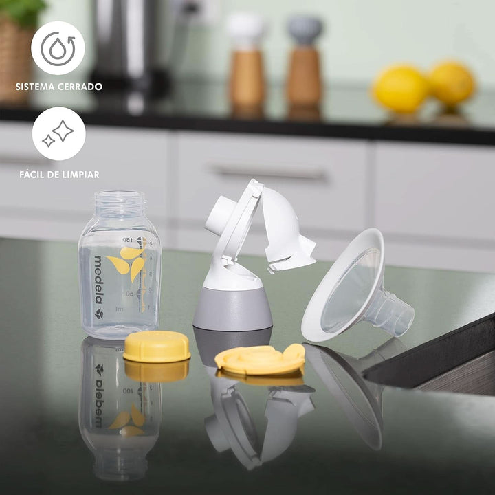 Medela Solo Elektrische Milchpumpe, Spürbar Leiser, Wiederaufladbar Über USB, Mit Personalfit Flex Trichter Und 2-Phasen-Extraktionstechnologie: Medela