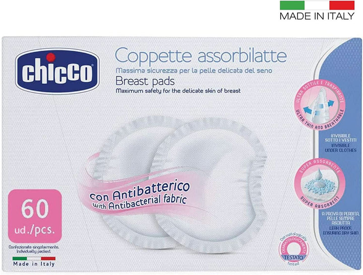 Chicco Antibakterielle Stilleinlagen Naturalfeeling, 60 Stück