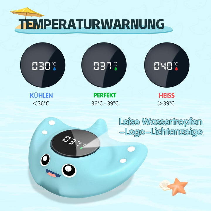 Babyelf Baby Badethermometer Sicherheit, Digital Water Thermometer Kindersicheres Bade-Thermometer Für Kinder Babybad Kleinkinder Schwebende Zeit Spielzeug