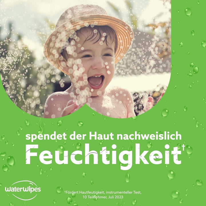 Waterwipes Feuchtigkeitsspendende, Säubernde Baby-Feuchttücher, 360 Tücher (6 Packungen), Mit 99% Wasser & Aloe Vera Extrakt, Feuchttücher Für Gesicht & Körper