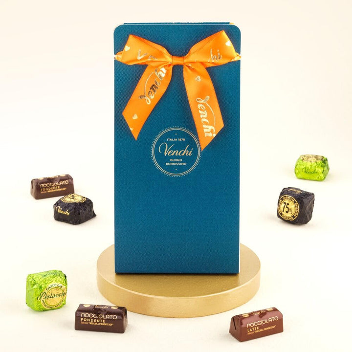 Venchi – Murrine Kollektion – Geschenkbox Mit Sortierten Chocoviar- Und Schokobarren-Pralinen, 403 G – Mit Igp-Piemont Haselnuss – Geschenkidee – Gluteinfrei