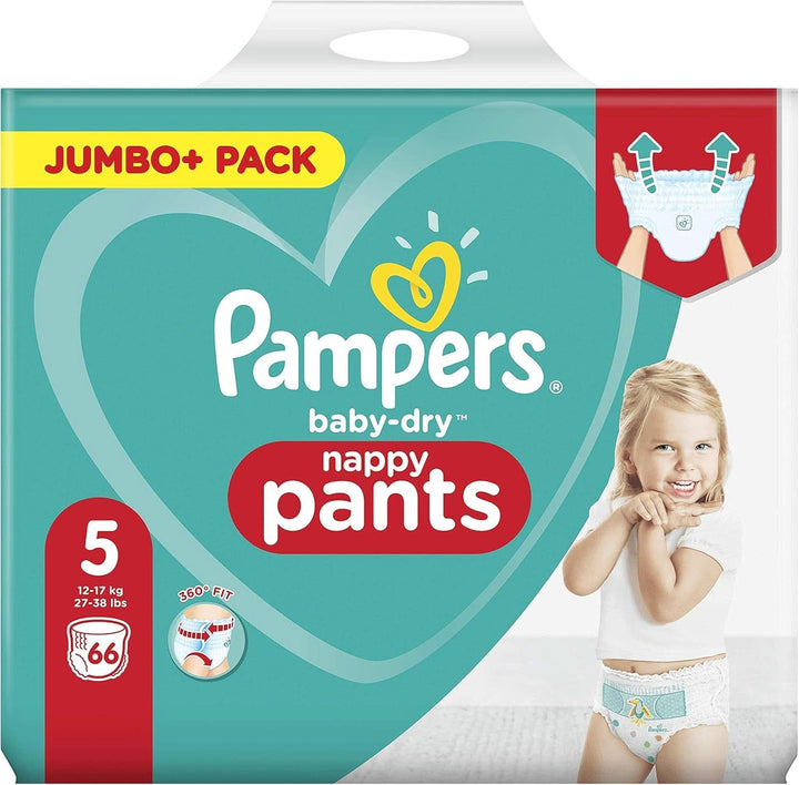 Pampers (Alte Version), Größe 5 Windeln 76, 11-16Kg (2 Pack)