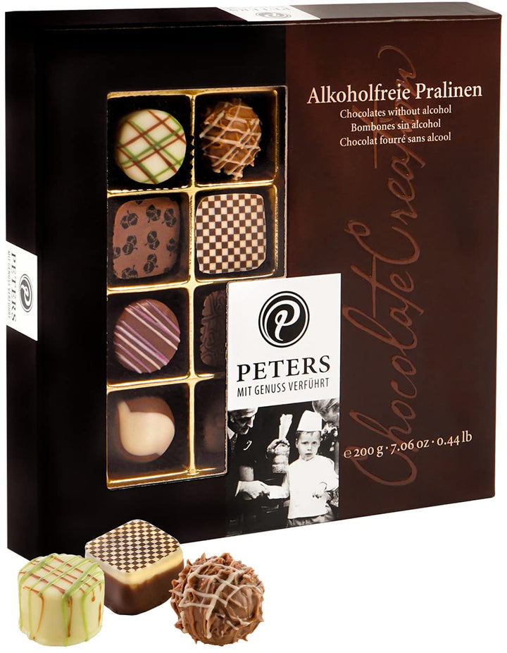 Peters Mit Genuss Verführt | Alles Liebe | Mit Alkohol | Pralinen-Mischung | Köstliche Pralinés | Schokolade | Geschenk | Dankeschön | Geschenkidee | Made in Germany | 200G