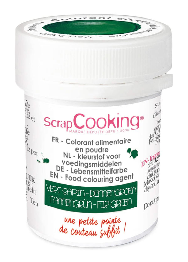 Scrapcooking, colorant alimentar pulbere, verde pin, 5 grame 