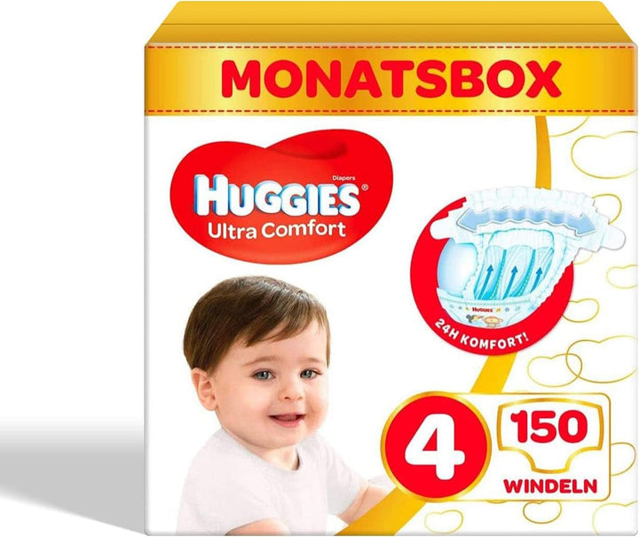 Huggies Baby-Windeln Ultra Comfort Disney,Größe 4 Monatsbox, 150 St. (3 X 50)