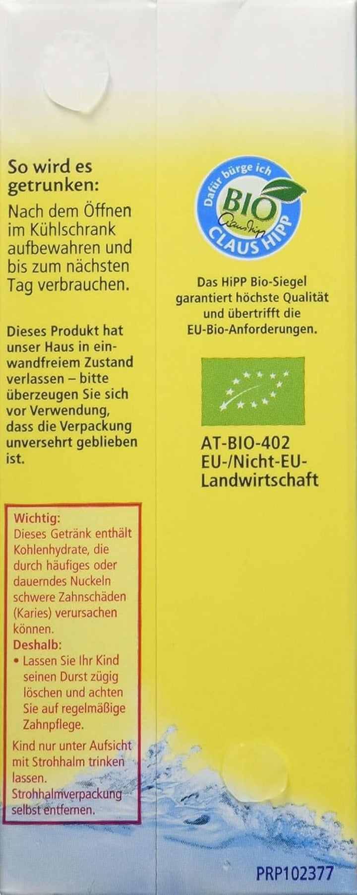 Hipp Bio-Apfelsaft Mit Stillem Wasser, 15Er Pack (15 X 200 Ml)