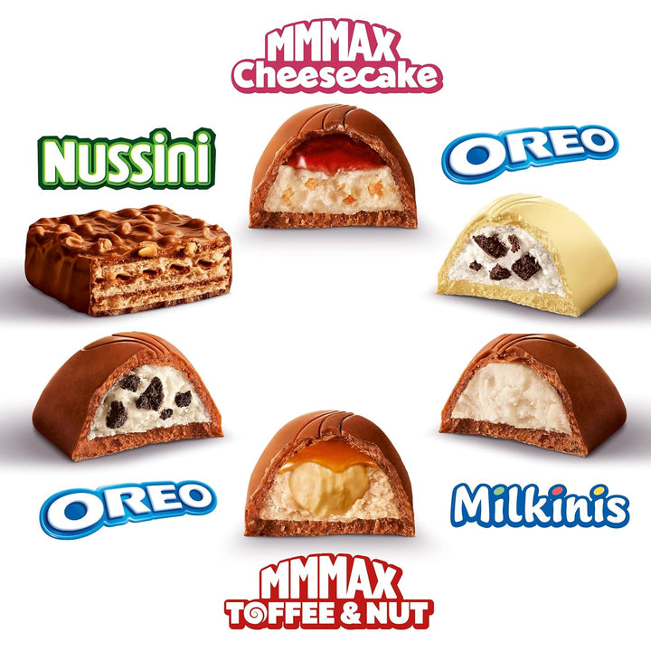 Milka Favourites 1 X 158G I Schoko Pralinen Mix I Einzeln Verpackte Pralinen I 6 Verschiedene Sorten I Schokoladen-Geschenk I Milka Schokolade Aus 100% Alpenmilch