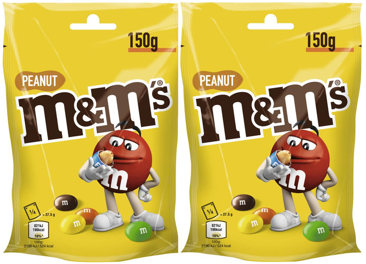 M&M'S | Peanut | Schokolinsen Mit Erdnusskern | Schokolade Geschenk | Eine Packung (1 X 150G)