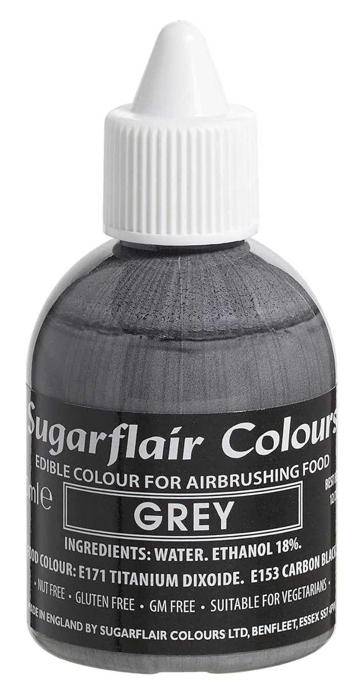 Sugarflair Airbrush Colouring Lebensmittelfarbe Deep Red - Essbare Lebensmittel Farbe Flüssig, Airbrush-Farbe Für Kuchen, Cupcakes, Zuckerguss Und Kuchendekorationen - 60Ml