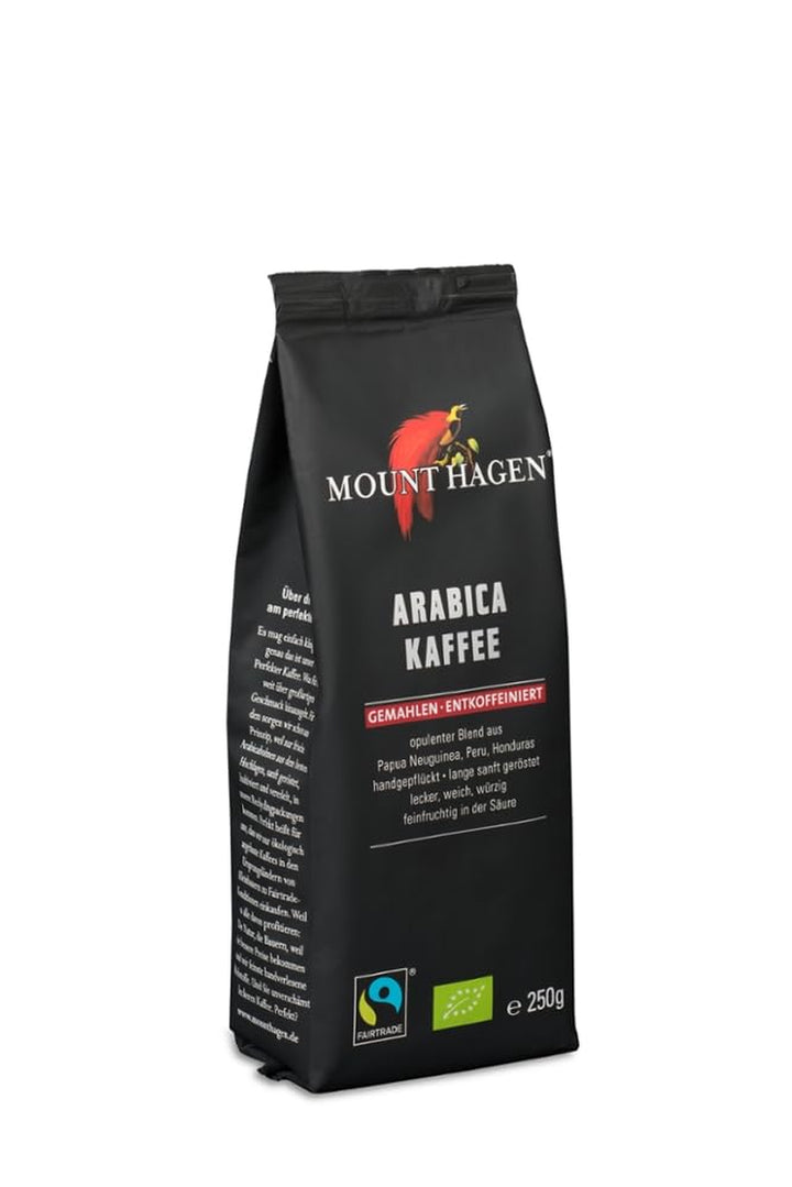 Bio FT Naturland Röstkaffee Arabica, Ganze Bohne, Entkoffeiniert, 250 G