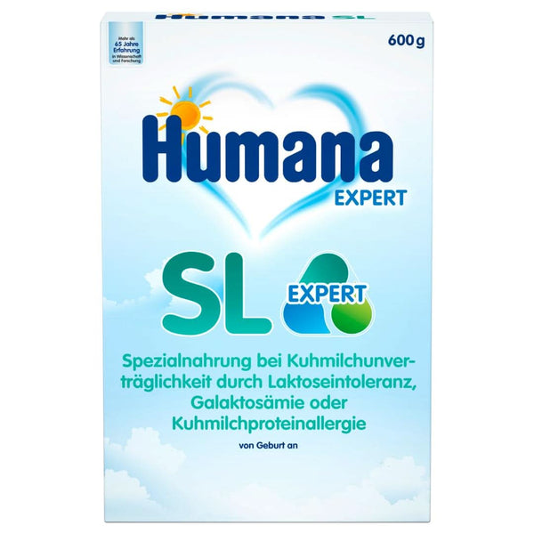 Humana SL Expert, Von Geburt An, Spezialnahrung Bei Kuhmilchunverträglichkeit Durch Laktoseintoleranz, Galaktosämie Oder Kuhmilchproteinallergie, Für Säuglinge Und Kleinkinder, 600 G