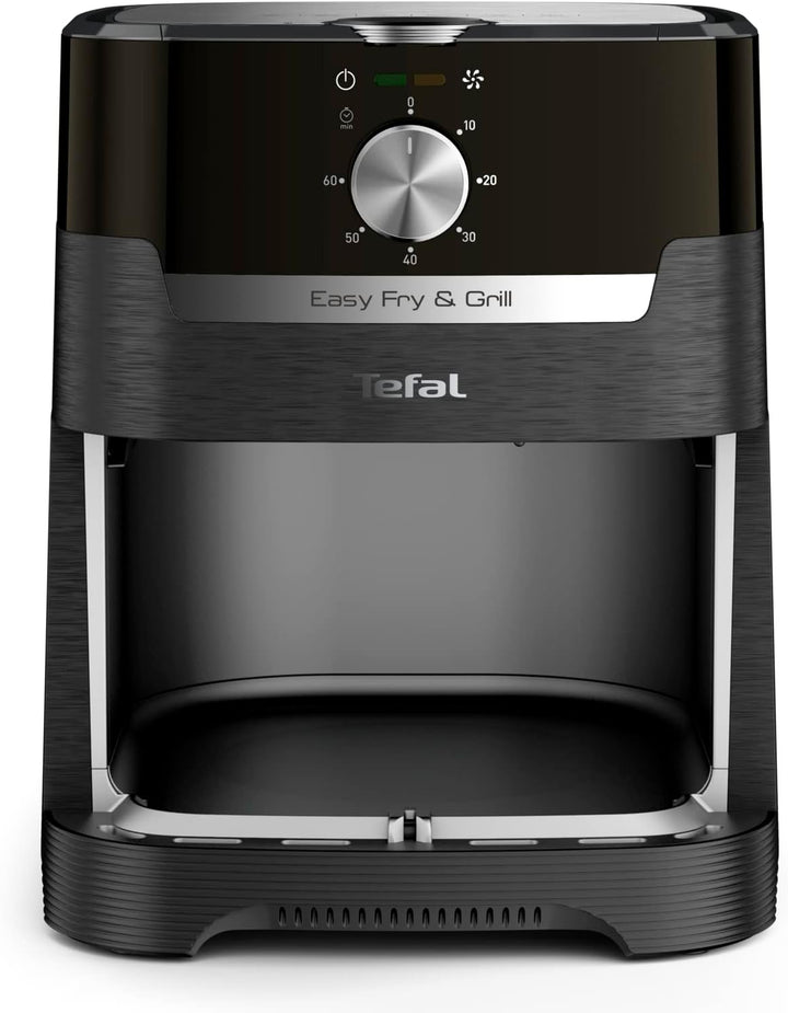 Tefal EY5018 Easy Fry & Grill Classic Heißluftfritteuse | 2-In-1 Technologie (Air Fryer Und Grill) | XL | 4,2 Liter Für 6 Portionen | 1550 Watt | Energiesparend | Ohne Öl | Gesunde Fritteuse | Schwarz