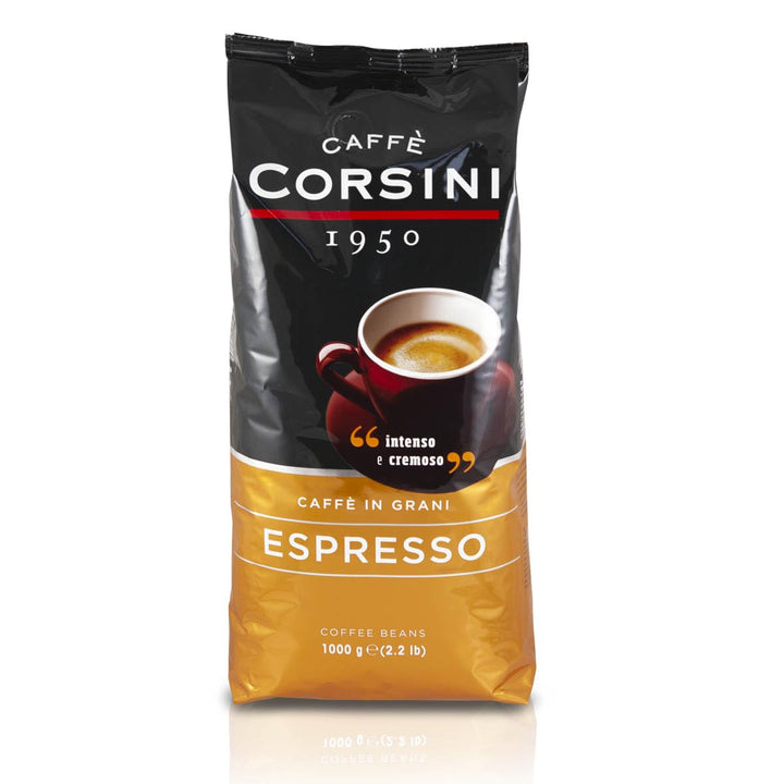 Corsini Caffe Super Cremoso in Grani Italienischen Espresso Bohnen - Mischung Aus Erstklassigen Kaffeesorten Für Einen Vollmundigen Kaffee Mit Starkem Charakter Und Lang Anhaltendem Nachgeschmack