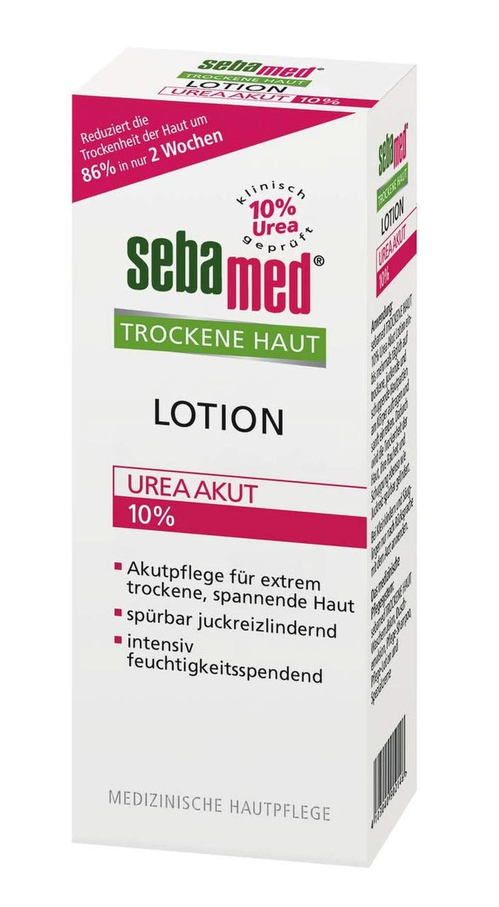 Sebamed Urea Akut, ameliorează vizibil senzația de tensiune, rugozitate și mâncărime, 200 ml