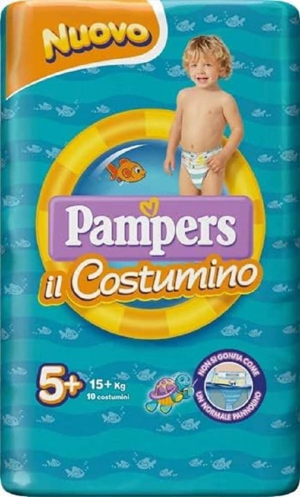 Pampers The Swimsuit, pentru mare sau piscină, 20 scutece, mărimea 5+ (15+ kg)