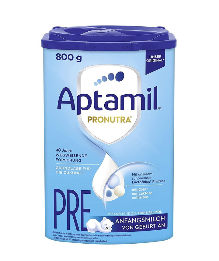 Aptamil Pronutra PRE – Anfangsmilch Von Geburt An, Mit DHA, Nur Laktose, Ohne Palmöl, Babynahrung, Milchpulver, 1X 800 G