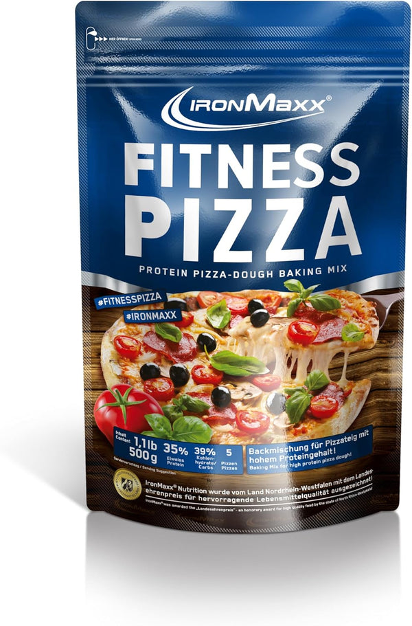 Ironmaxx High Protein Fitness Pizza Mix - 500G | Ideal Für Bodybuilding & Fitness | Eiweißreich & Kohlenhydratarm