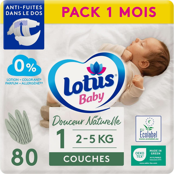 Douceur Naturelle – Windeln Größe 3 (5-9 Kg) Pack 1 Monat – 172 Windeln