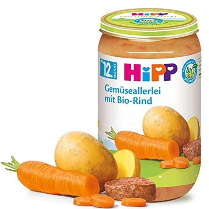 Hipp Gemüseallerlei Mit Bio-Rind, 250G