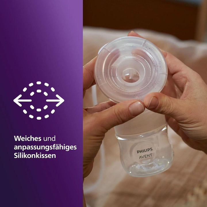 Philips Avent Elektrische Natural Motion Milchpumpe - Set Zum Abpumpen, Aufbewahren Und Füttern Inkl. Flaschen, Schnuller Und Becher (Modell SCD340/31)