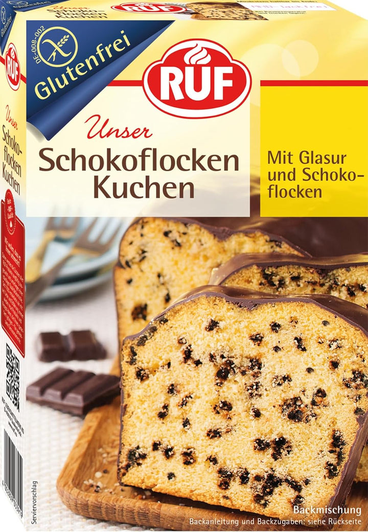 RUF Glutenfreie Muffins Schoko Mit Kakaoglasur, Backmischung Für Schokoladige American Style Muffins, Zöliakie Geeignet, Inkl. 12 Muffinförmchen