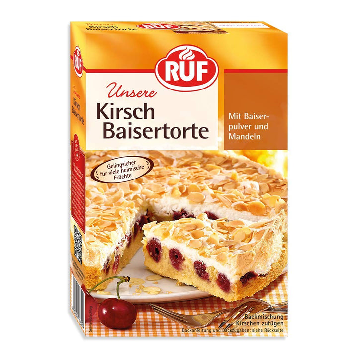 RUF Apfeltorte, Backmischung Für Eine Apfel-Torte Mit Sahne-Creme Und Zimt-Zucker, Apfel-Zimt-Torte, Vegan