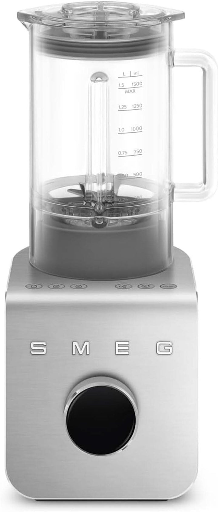 SMEG, Hochleistungsmixer BLC01BLMEU, 5 Voreingestellte Programme, 9 Manuelle Geschwindigkeitsstufen, Pause & Pulse-Funktion, Kunststoffgehäuse, Rutschfeste Basis, 1400 W, Schwarz