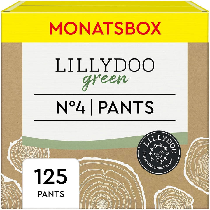 LILLYDOO Green Umweltschonende Pants, Größe 5 (12-17 Kg), Monatsbox (105 Pants)