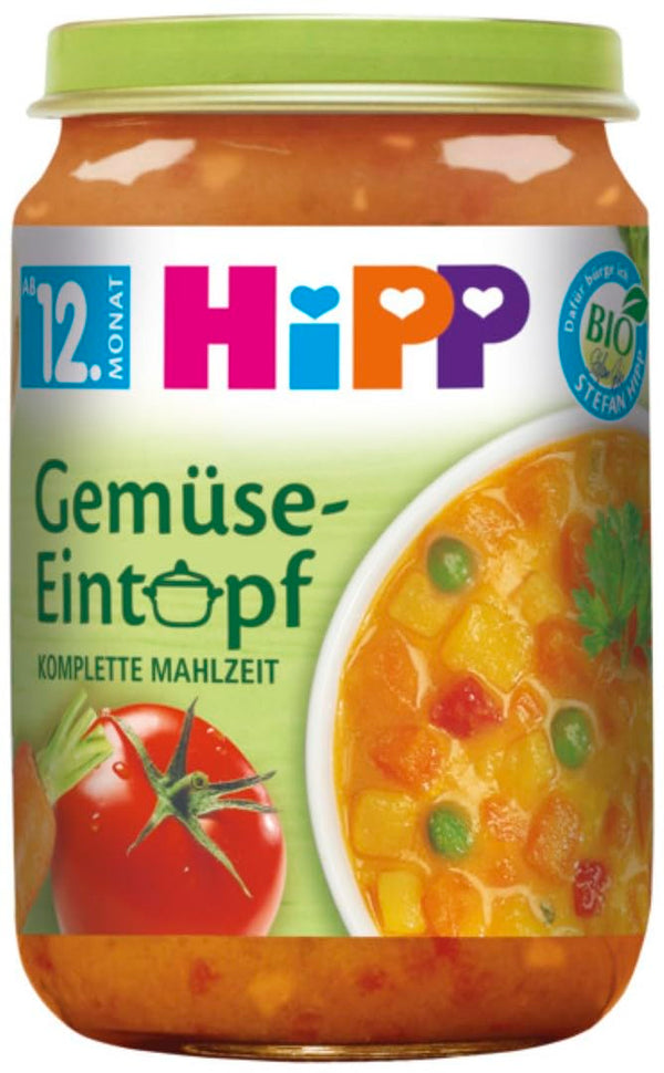 Hipp Bio Eintöpfe Ab 12. Monat Gemüse-Eintopf, 250G, 6Er Pack (6X250G)