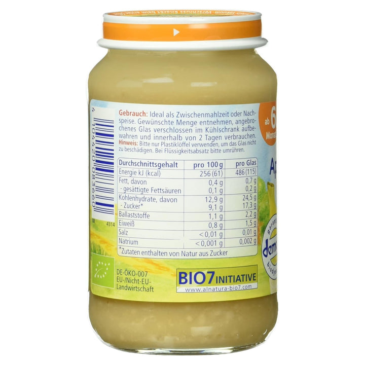 Bio Apfel Mit Banane Und Hirse, Ab Dem 6. Monat, 190 G