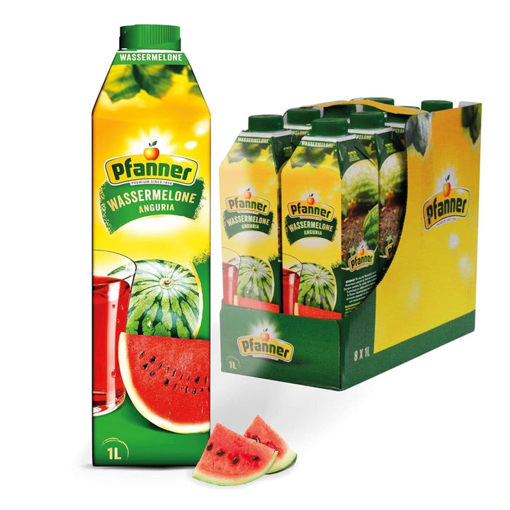 Pfanner Nectar de fructe cu căpșuni (8 X 1 litru) - 30 % conținut de fructe - băutură de căpșuni