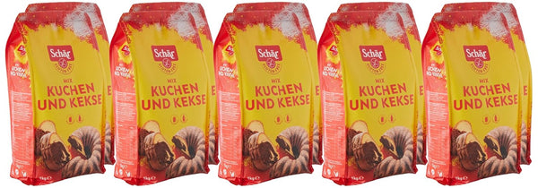 Mix C - Kuchen & Kekse Backmischung Glutenfrei 1Kg, 10Er Pack